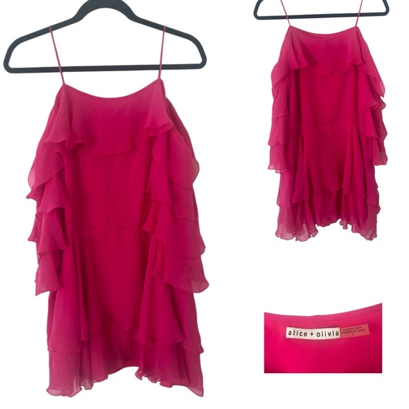 Alice + Olivia Dresses & Skirts - Alice + Olivia Ruffle Tier Mini Dress